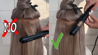 How to curl hair with flat iron Curls tutorial [upl. by Waiter]