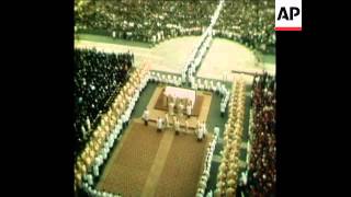 SYND 22 10 78 INAUGURATION OF POPE JOHN PAUL II IN VATICAN CITY [upl. by Iror291]