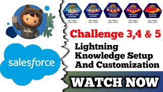 Lightning Knowledge Setup and Customization  Salesforce Trailhead  Quiz Solution [upl. by Elrak]