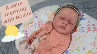 Morning With Reborn Baby Noelle  calming no talking edition [upl. by Ot555]