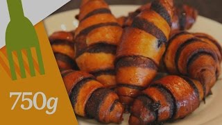 Recette des Croissants au chocolat Juifs ou Rugelach  750g [upl. by Solahcin]