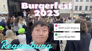 Burgerfest 2023 in Regensburg Germany  Lets enjoy festival [upl. by Gehlbach]