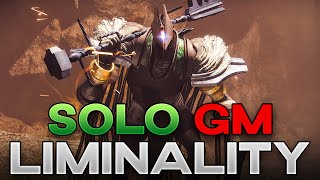 Solo Grandmaster Nightfall Liminality Platinum Rank Echoes Prismatic Titan [upl. by Quirita423]