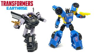 Transformers Earthrise Galactic Odyssey Dominus Criminal Pursuit Barricade amp Punch Review [upl. by Lletnahc]