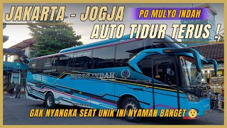 BUS INI SEATNYA UNIK BANGET  JOGJA  JAKARTA AUTO TIDUR SEPANJANG JALAN SIH  PO MULYO INDAH [upl. by Kcirdec]