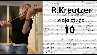 R KREUTZER 🟥 amp10  violin amp viola ETUDE SCORE [upl. by Leuqim]