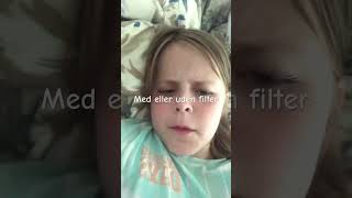 Med eller uden filter filter pige shorts video [upl. by Swartz19]