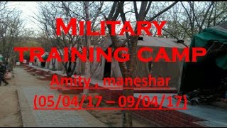 Military training camp  Amity Manesar  5 Day Camp  New 2017 [upl. by Michiko]