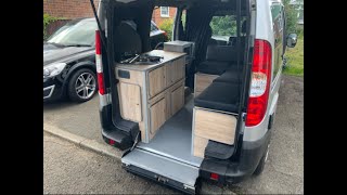 MICRO CAMPER CONVERSION TV TOILET VANLIFE CAMPERVAN UK STEALTH  Cost of living beater [upl. by Wesla]