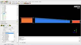 Axisymmetric diffuser 2D structured meshing in ICEMCFD [upl. by Manchester291]