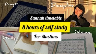 Islamic timetable for Muslim students  Balance deenduniya with 8 hour of self study [upl. by Body]