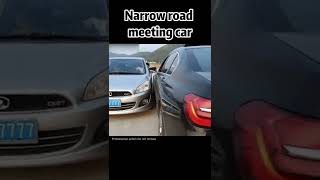 Epic narrow road meetingcar shorts driving tips tutorial [upl. by Mungovan]