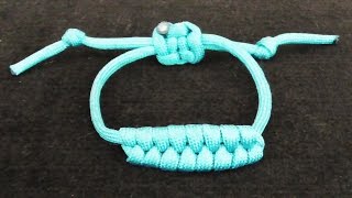 How To Tie A Multiple Figure Eight Adjustable Paracord Bracelet [upl. by Aihselat]