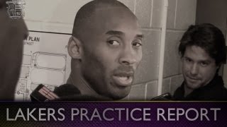 Lakers Practice Kobe Talks Diet Dunking on Dwight Sugar Cookies and OKC Thunder [upl. by Truman]