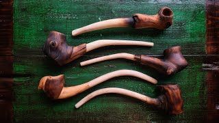 MAKE A SMOKING PIPE  How To Make Smoking Pipes From Wood  Diy Pipe  Wood Pipes [upl. by Etnaled]