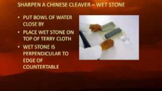 How to sharpen chinese clever with stone [upl. by Resiak]