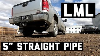 LML Duramax 5quot straight pipe sound at idle and rev [upl. by Jr910]