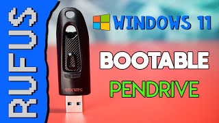 How to make Bootable Pendrive for Windows 1110 USB with Rufus Easy [upl. by Enilreug]