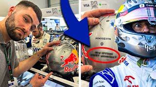 Daniel Ricciardo wrote a secret message on his helmet🙁 SILVERSTONE ROUNDUP [upl. by Esinaj]