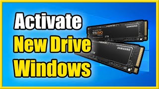 How to Activate Hard Drive or SSD amp Not Showing Up on Windows 10 amp 11 Fast Tutorial [upl. by Ahswat]