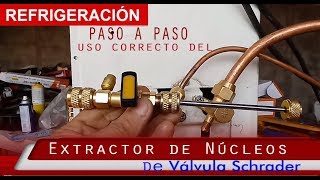 Extractor de Núcleos de Válvula se servico Schrader [upl. by Alliuqa]