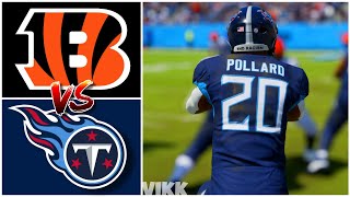 Bengals vs Titans Simulation Madden 24 Updated Rosters [upl. by Tavish]