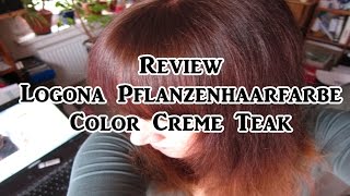 ★ REVIEW ★ LOGONA ★ PFLANZENHAARFARBE ★ COLOR CREME TEAK ★ VEGAN ★ TIERVERSUCHSFREI [upl. by Press]