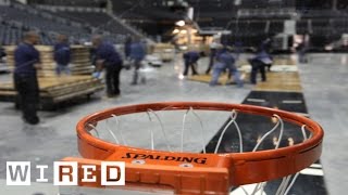 Barclays Center Part 3 The Conversion Crew That Transforms the Venue for EventsThe WindowWIRED [upl. by Ariew]