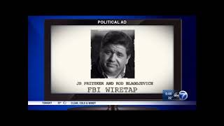 ABC 7 report on Pritzker Blagojevich Wiretap Ad  Bruce Rauner  Illinois [upl. by Alyak]