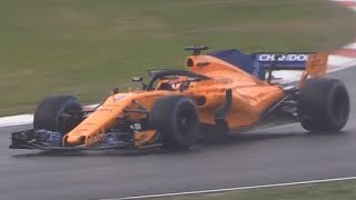 McLaren MCL33 F1 2018 testing at Circuit de Catalunya [upl. by Willabella]