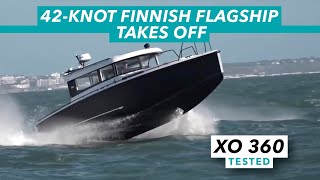 42knot Finnish flagship takes off  XO 360 speedboat test drive  Motor Boat amp Yachting [upl. by Livesay]