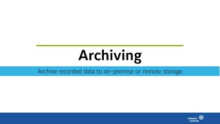 exacqVision Archiving [upl. by Hulburt447]