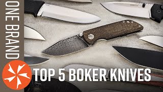 Top 5 Boker Knives  One Brand Collection Challenge [upl. by Ennaer]