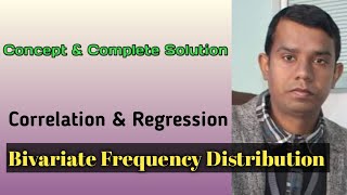 Bivariate frequency distribution I Correlation amp Regression I Rambabu Yadav Sir [upl. by Cavanaugh]