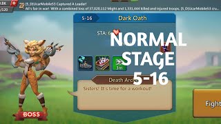 Lords mobile normal stage 516 f2pDark oath normal stage 516 [upl. by Presber]