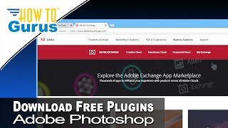 How To Use Filters Plugins Free Download Adobe Exchange for Photoshop Creative Cloud CC [upl. by Dino]