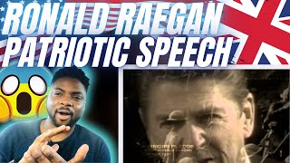 🇬🇧BRIT Reacts To RONALD RAEGAN  PATRIOTIC SPEECH [upl. by Callida457]