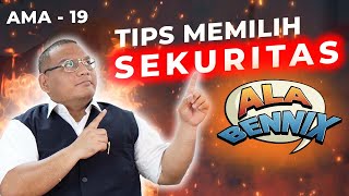 AMA19 INVESTASI SAHAM JANGAN ASAL PILIH SEKURITAS Hati  Hati Broo [upl. by Aurelea]