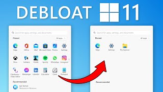 Debloat Windows 11 Installations With Just 2 Clicks [upl. by Onilatac]