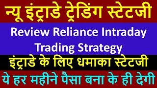 Review Reliance Intraday Trading Strategy  ये हर महीने पैसा बना के ही देगी [upl. by Sila]