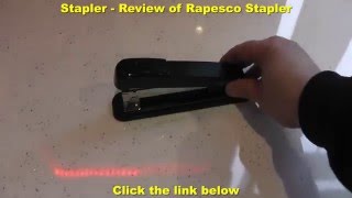 Stapler Review  Rapesco Stapler stapler staples [upl. by Werra136]