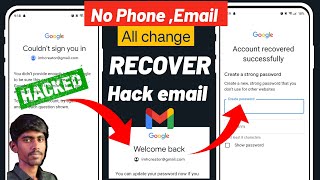 How to Recover Hacked gmail account without phone number and email 2024 Gmail account recovery 2024 [upl. by Sandberg]