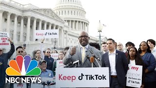 Creators lawmakers oppose ban of TikTok at Capitol rally [upl. by Whiney368]