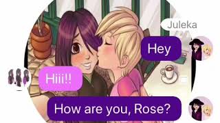 Miraculous LadybugRose x Juleka 1Texting Story [upl. by Hardan496]