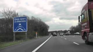 Driving On The M6 Motorway From J15 StokeonTrent To J14 Stafford Staffordshire England [upl. by Giorgio]