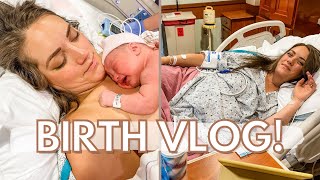 LABOR AND DELIVERY VLOG  INDUCTION  EPIDURAL HOSPITAL BIRTH [upl. by Lybis]