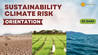 Sustainability Climate Risk by GARP  Climate Risk Modelling [upl. by Ellecrad]