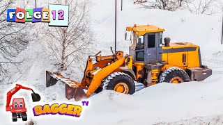 🎅🏻 WichtelBagger für Kinder 🎄 Bagger im Schnee Winterdienst Schneepflug und mehr [upl. by Eecram]