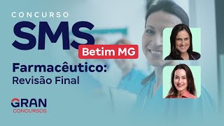 Concurso SMS Betim MG Farmacêutico Revisão Final [upl. by Eustache33]