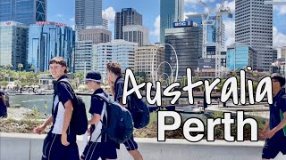 Elizabeth Quay Perth Australia 🇦🇺  Perth City Tour Western Australia  4K Australia walking tour [upl. by Acenom136]